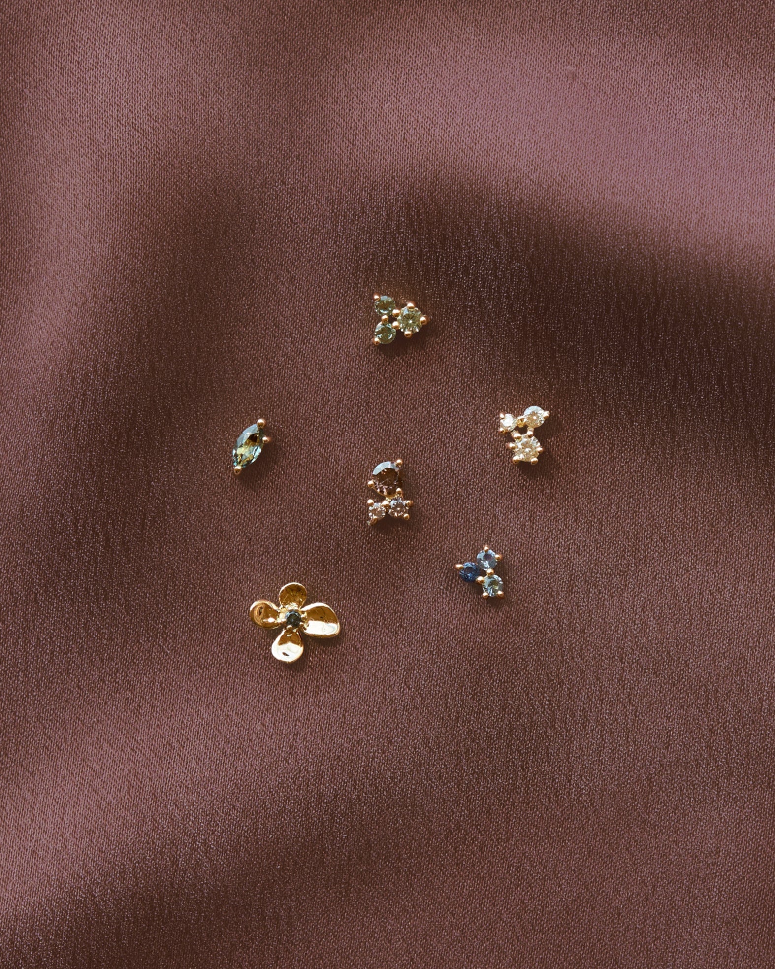 Stylish Poet's Palette Stud Earrings Set