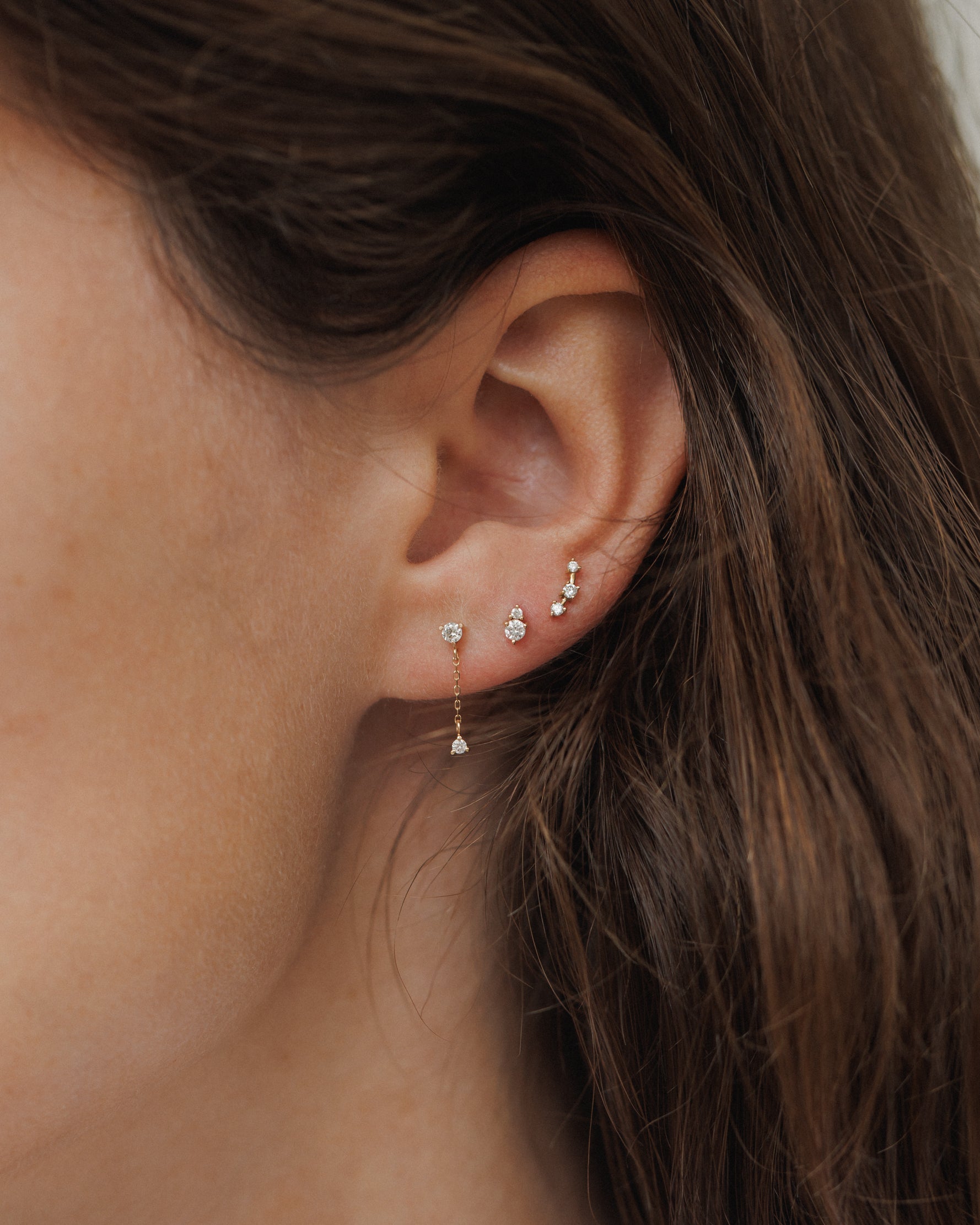 Stargazer Diamond Stud Earrings