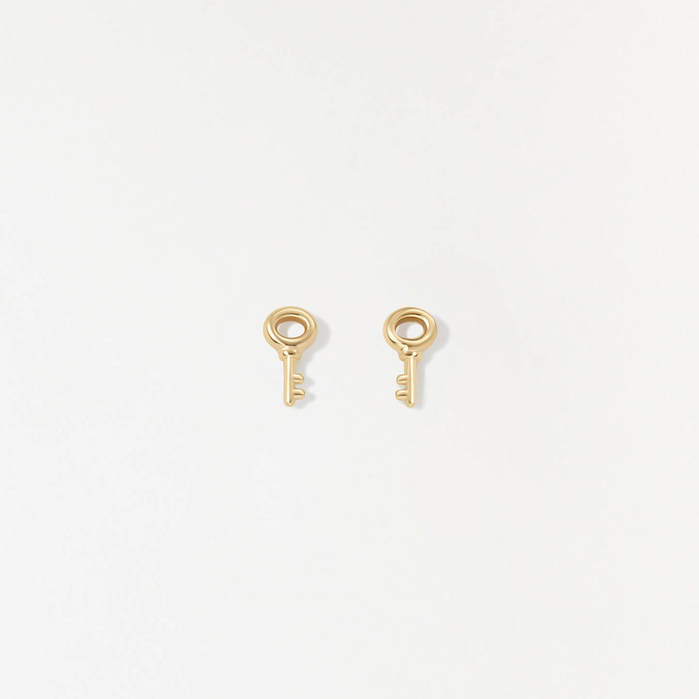 Stylish Skeleton Key Stud Earrings