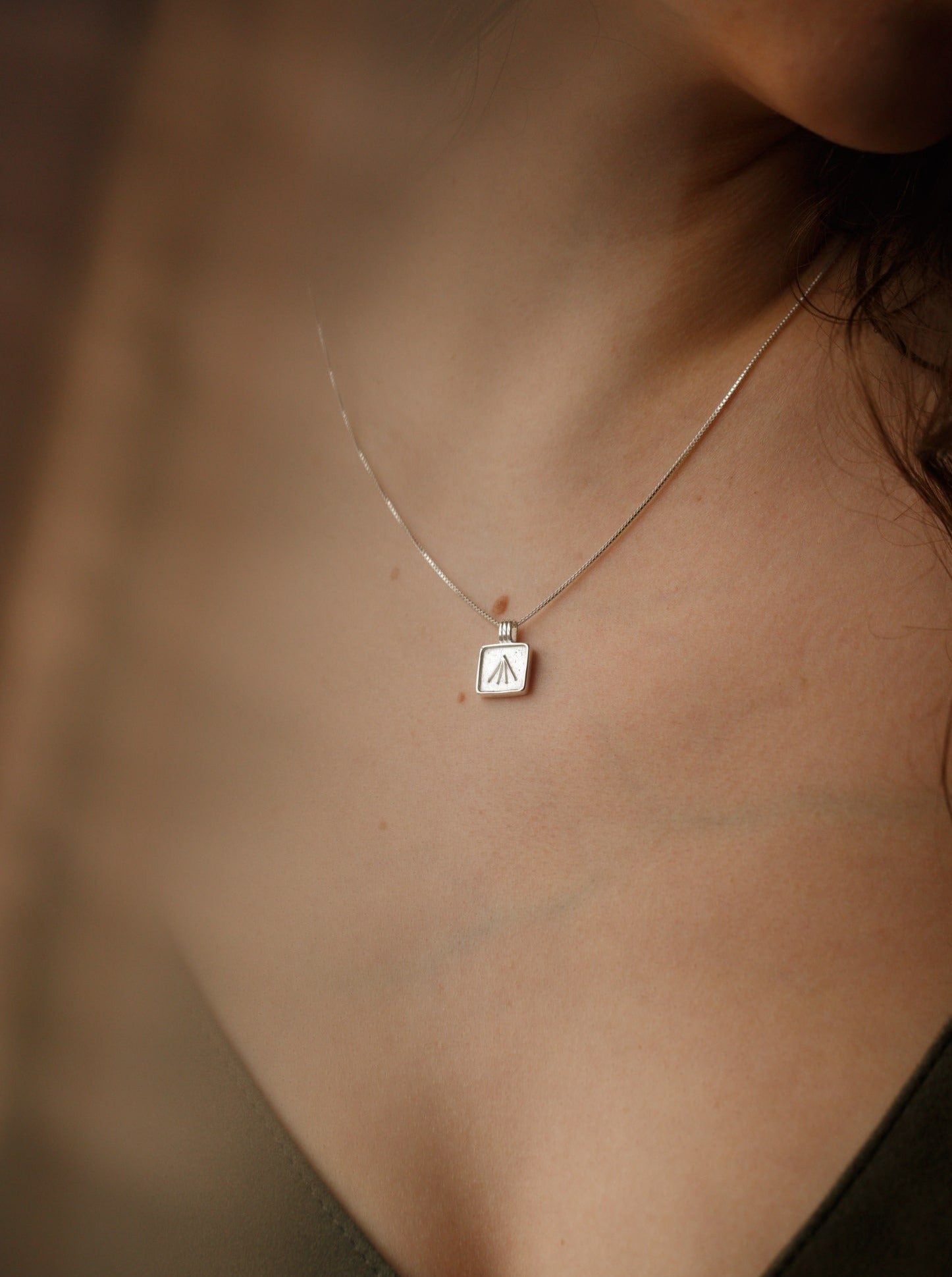 Enneagram 8 Sterling Silver Necklace