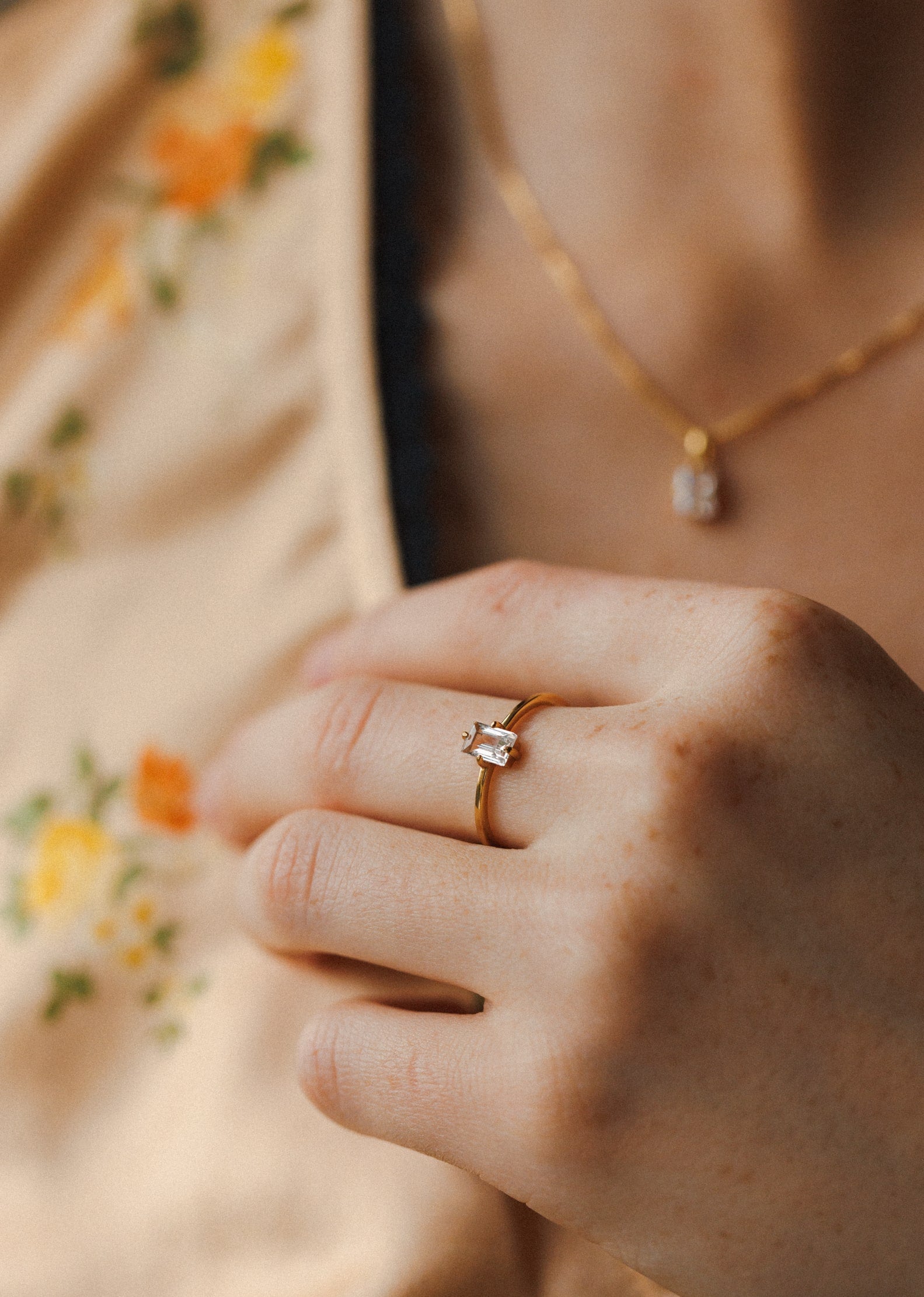 Elegant Baguette Ring for Women