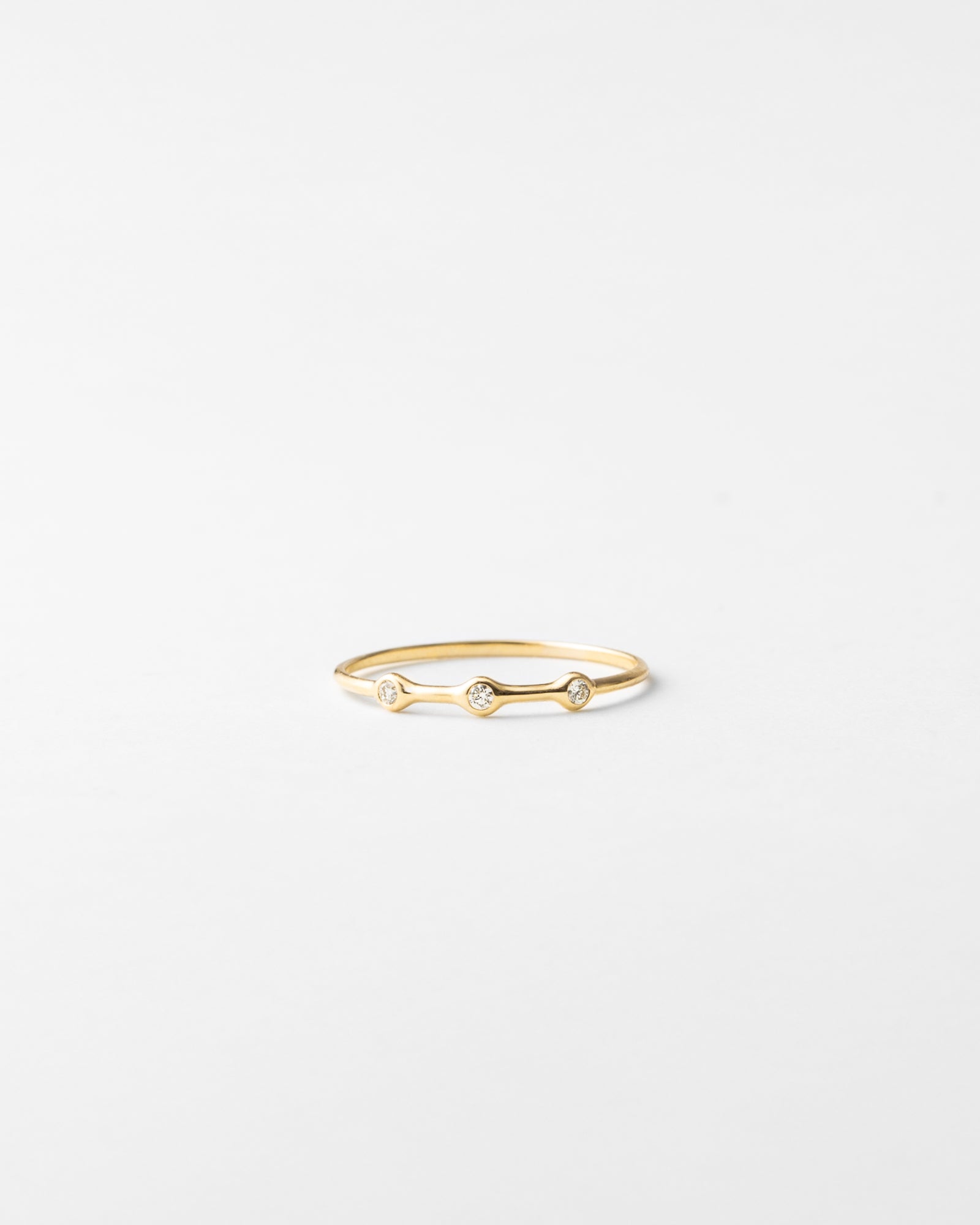 Elegant Gaia Diamond Trilogy Ring