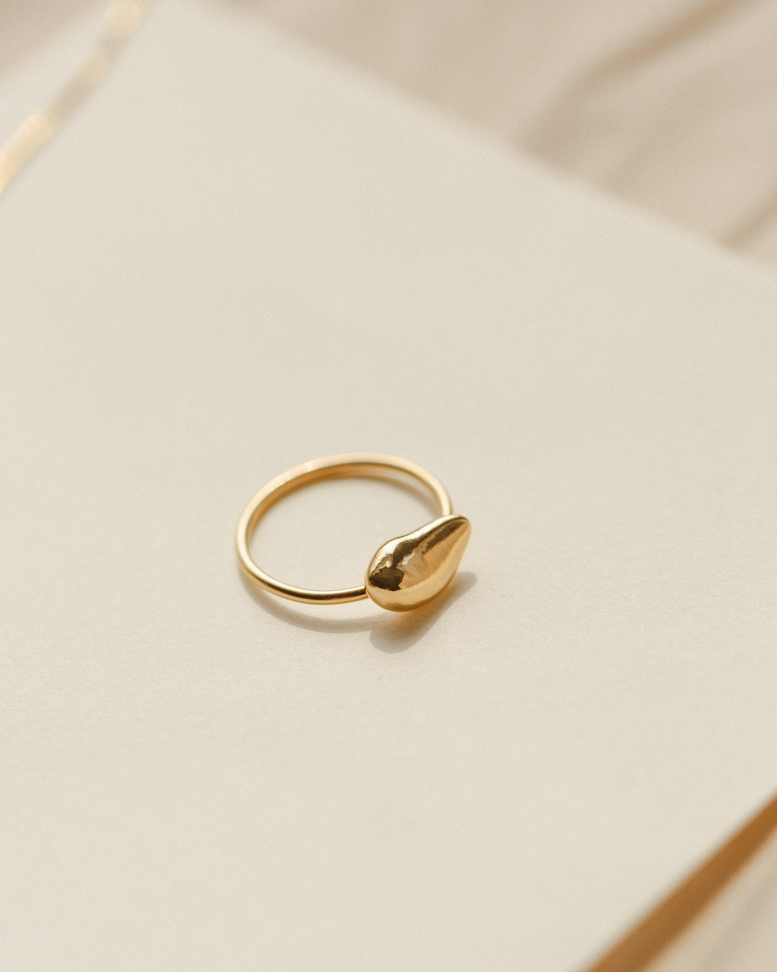 Solid Gold Anxiety Relief Ring