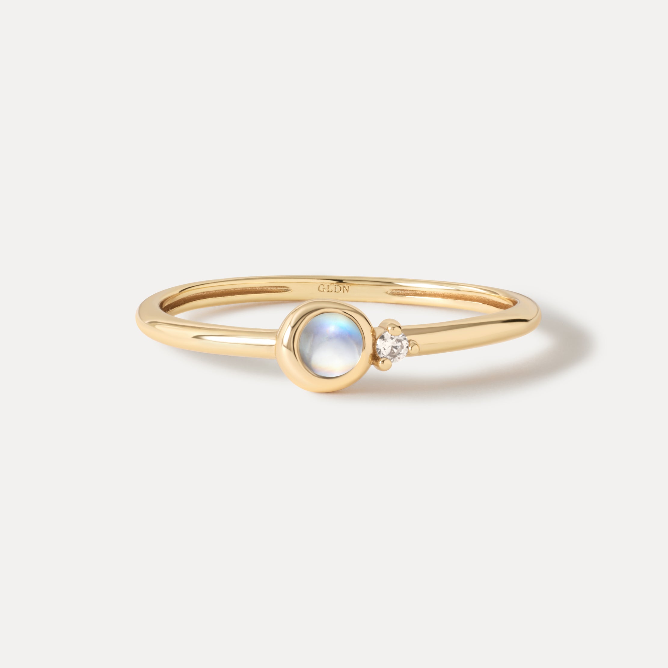 Solid Gold Moonstruck Statement Ring