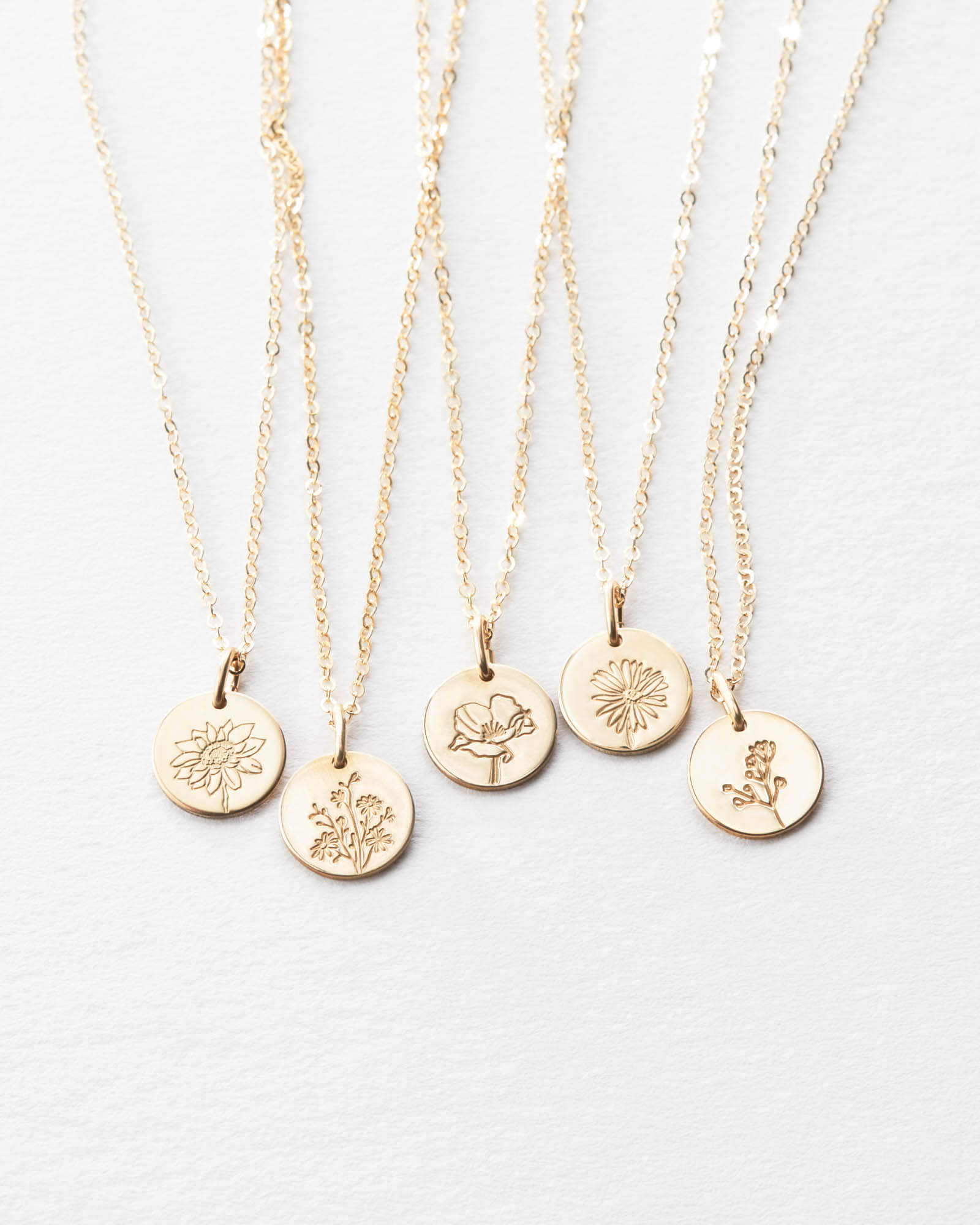 Delicate Floral Pendant Necklace