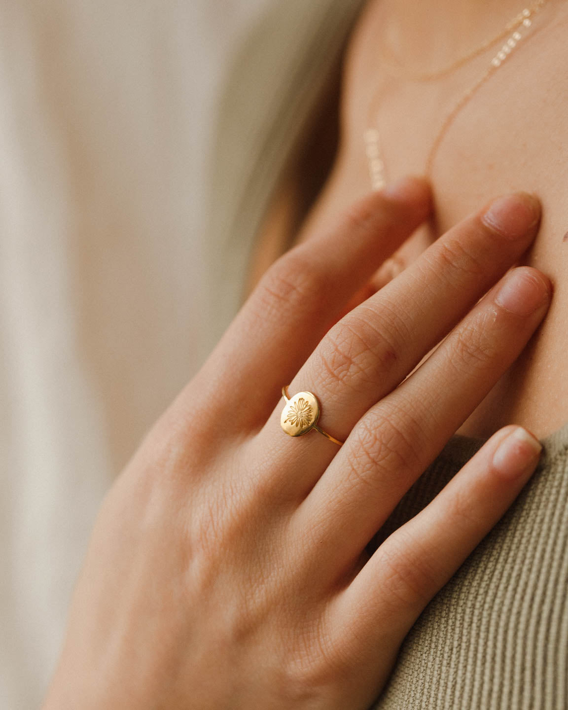Birth Flower Jewelry Ring