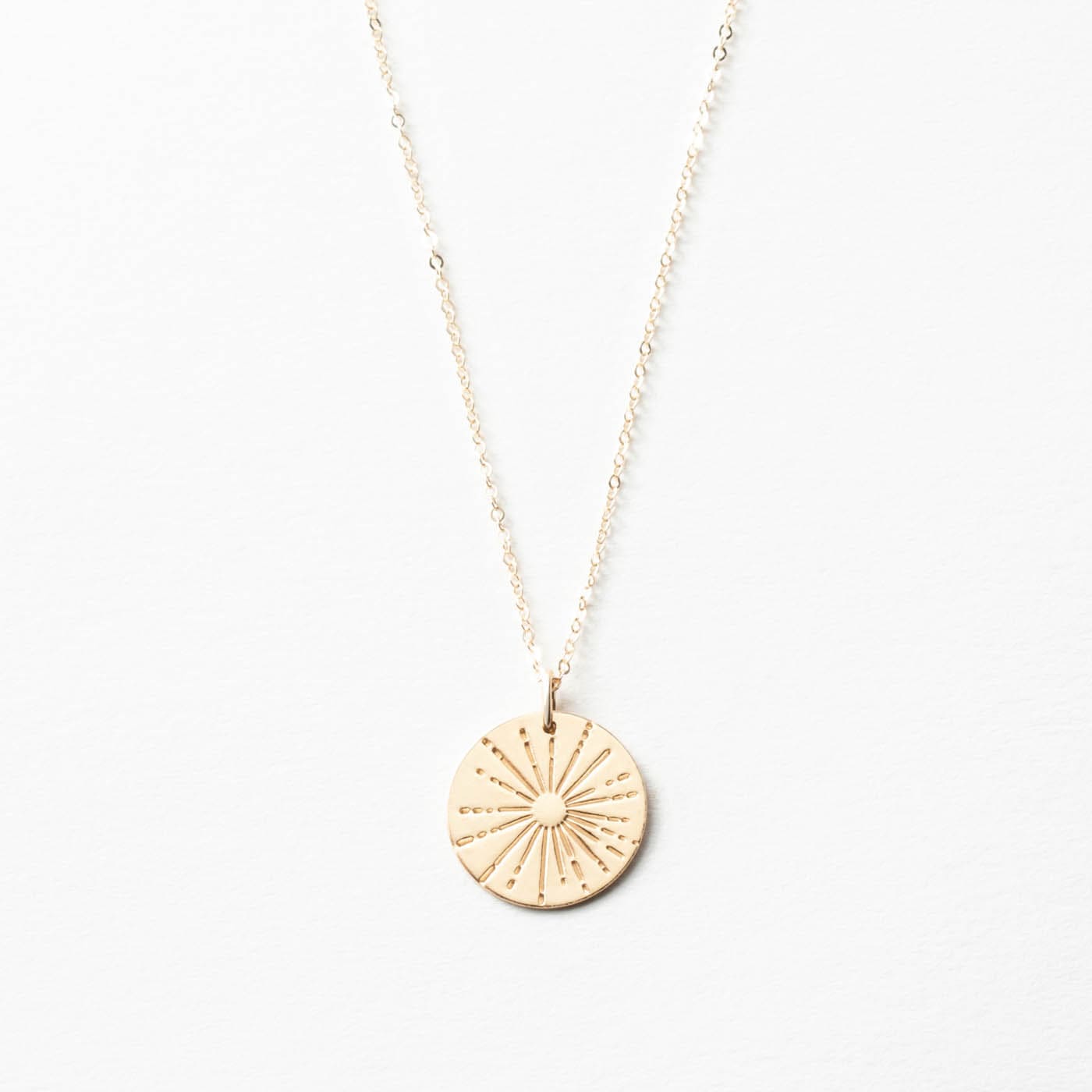 Stylish Large Sun Pendant Necklace