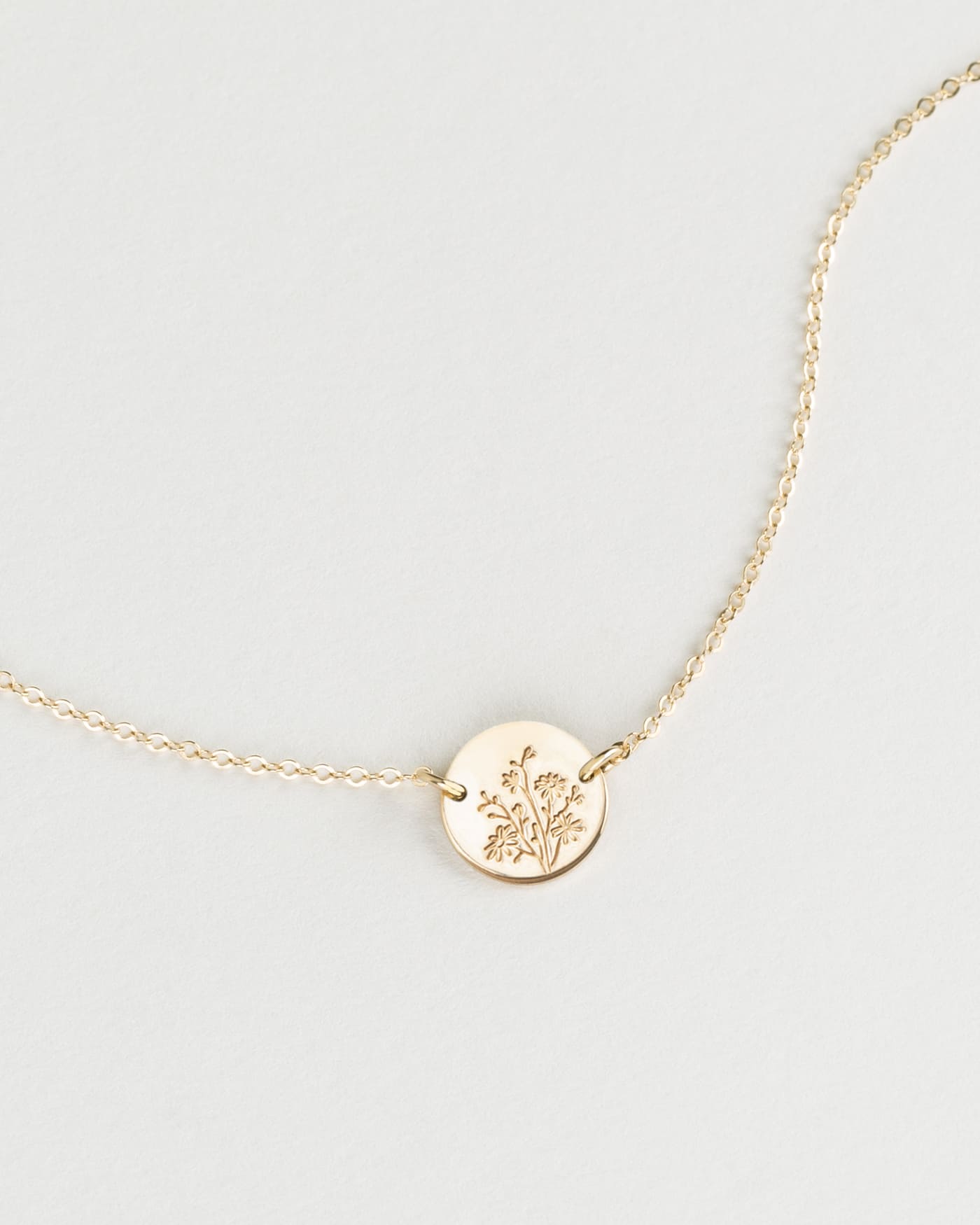 Delicate Flora Link Necklace for Women