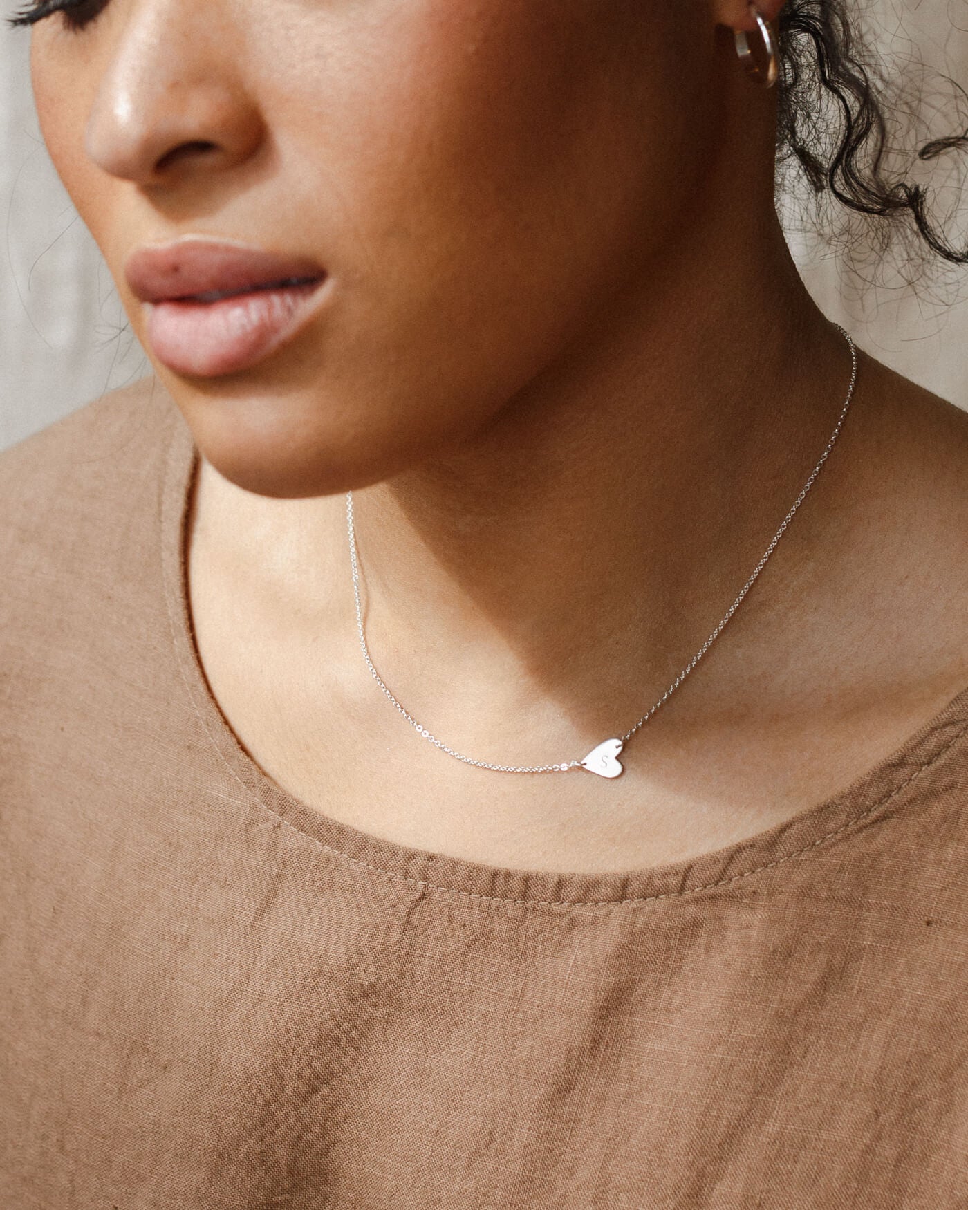 Myra Sterling Silver Heart Pendant Necklace