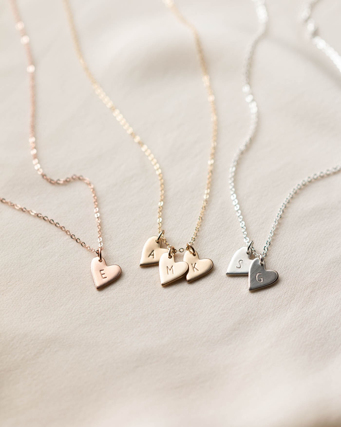Maude Sterling Silver Heart Necklace