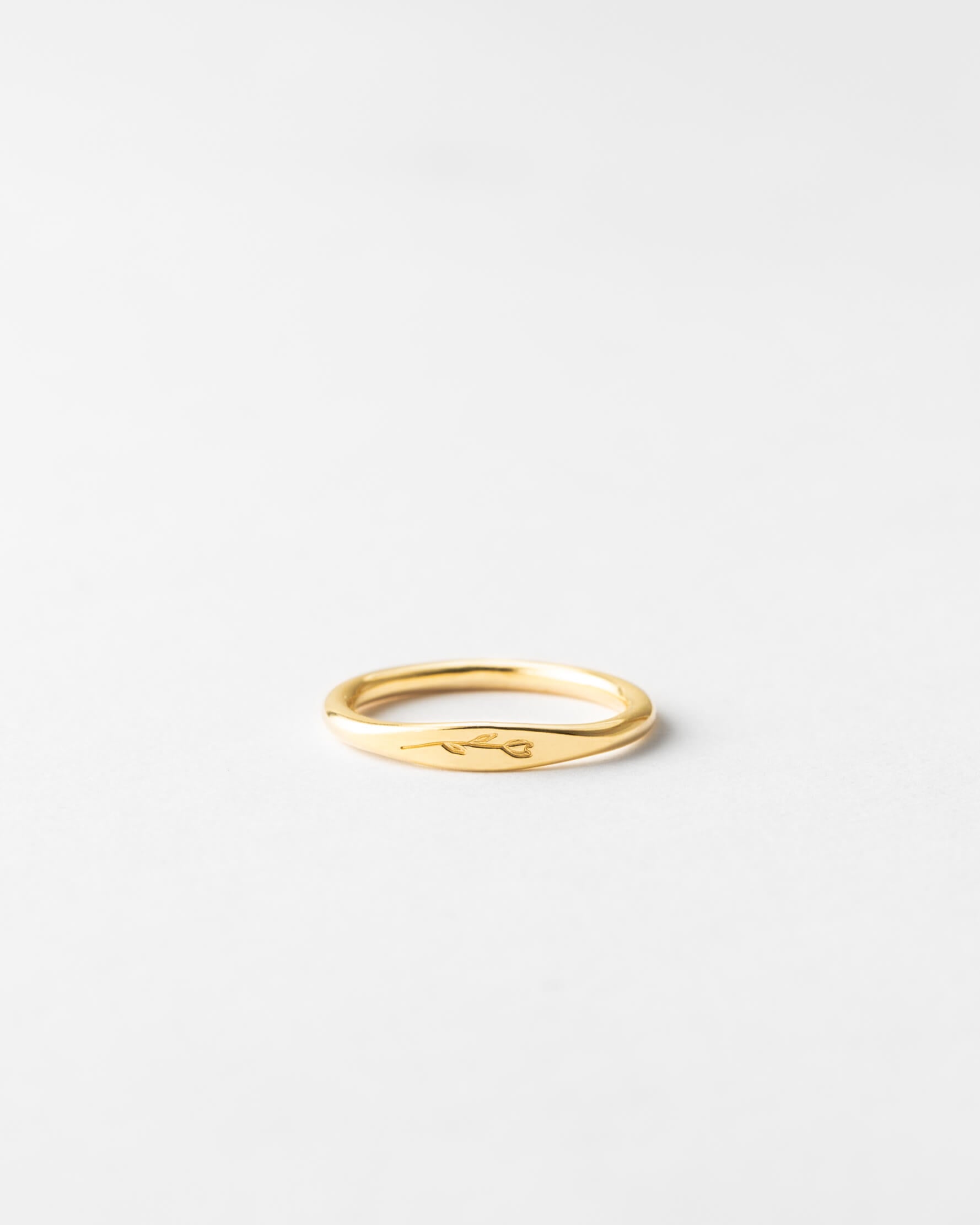 Elegant Floral Signet Ring
