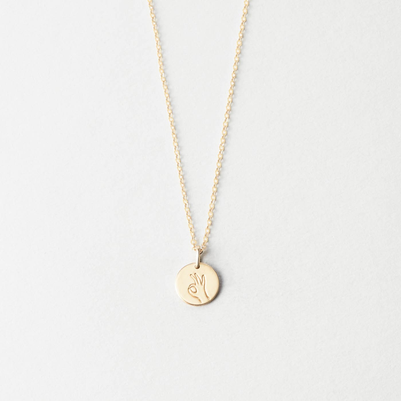Okay Necklace – Minimalist Jewelry for Everyday Wear