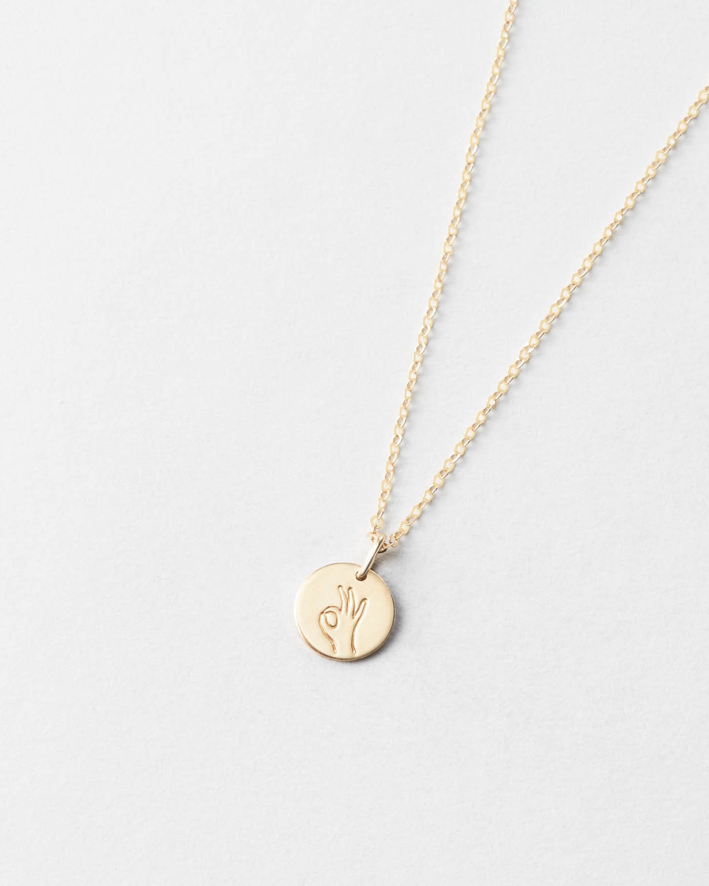 Okay Necklace – Minimalist Jewelry for Everyday Wear