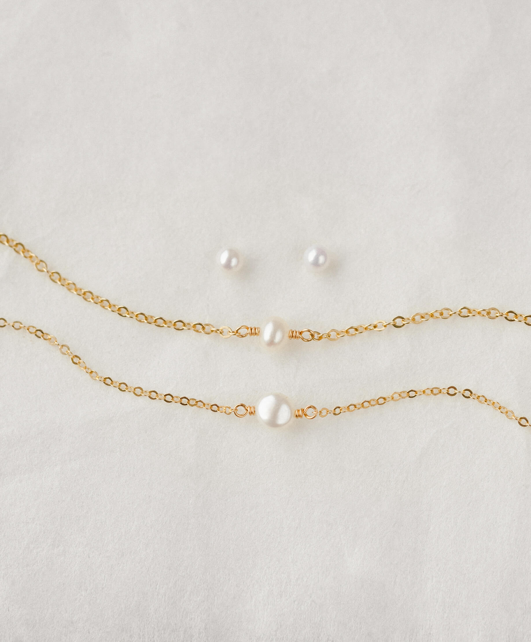 Luxury Pearl Jewelry Set – Solid Gold