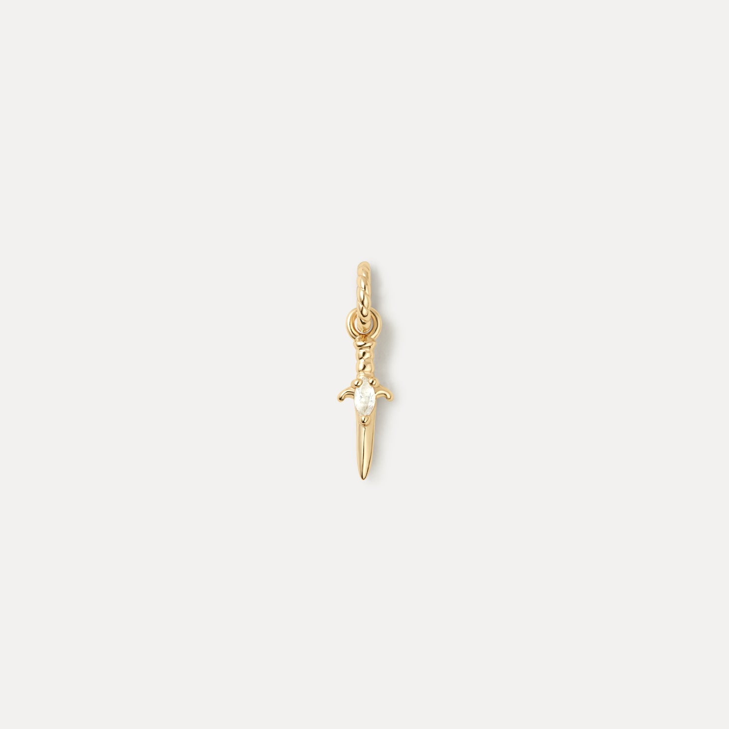 Moonstone Dagger Pendant Charm