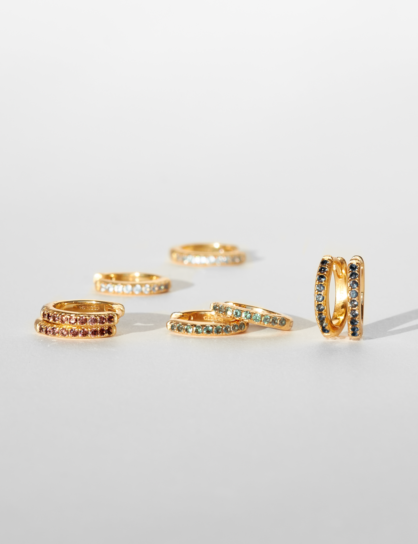Birthstone Hoop Earrings by Aura