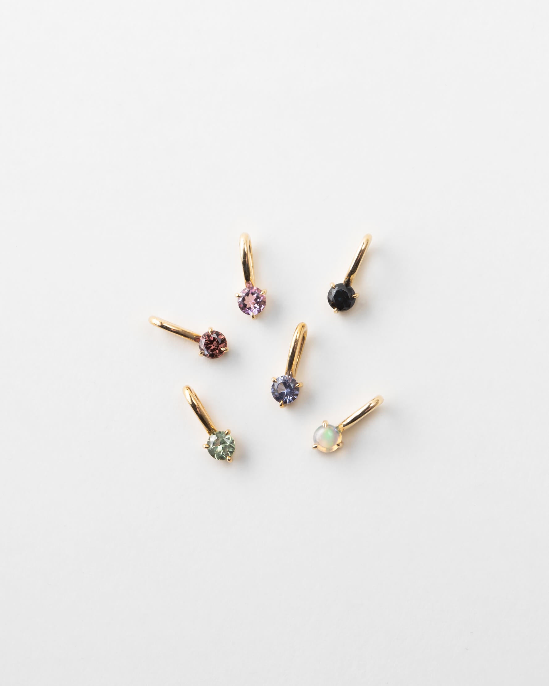 Gold Aura Birthstone Charm – Elegant & Timeless