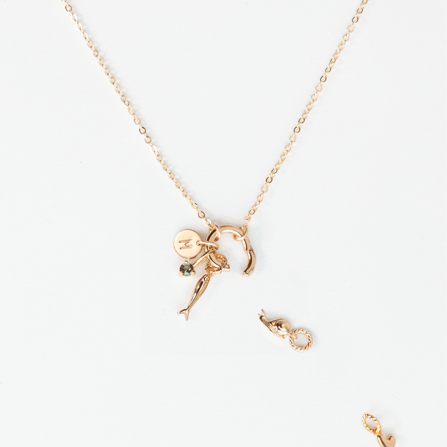 Elegant Charm Holder Necklace for Keepsakes