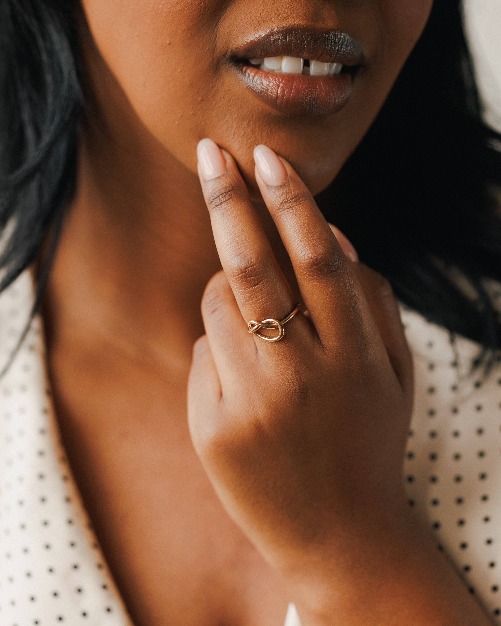 Eternal Knot Silver Statement Ring