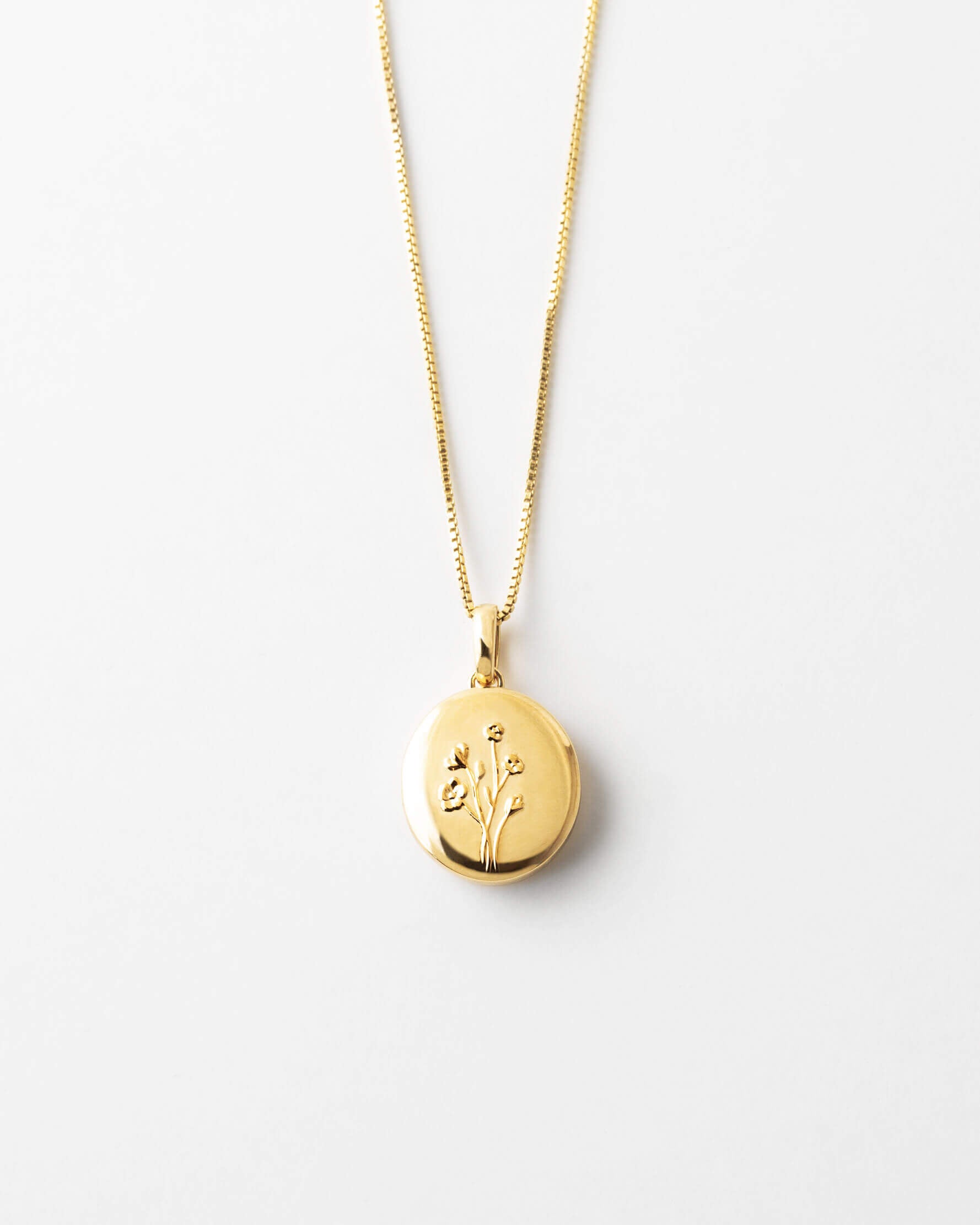Elegant Floral Locket Necklace for Women