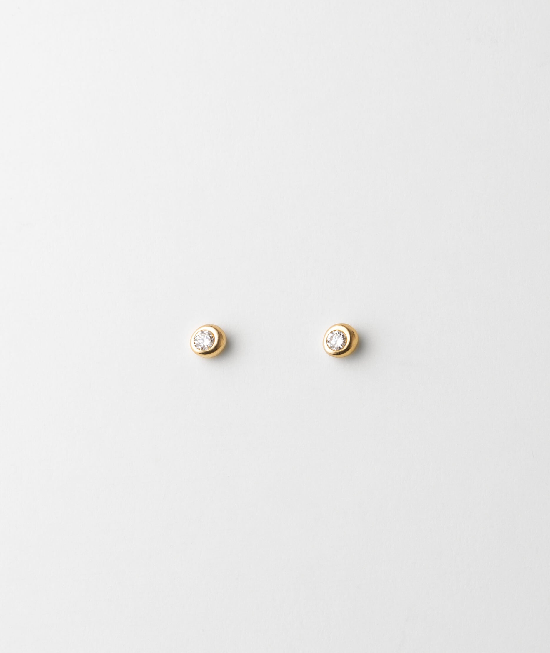 White Sapphire Stud Earrings by Gaia
