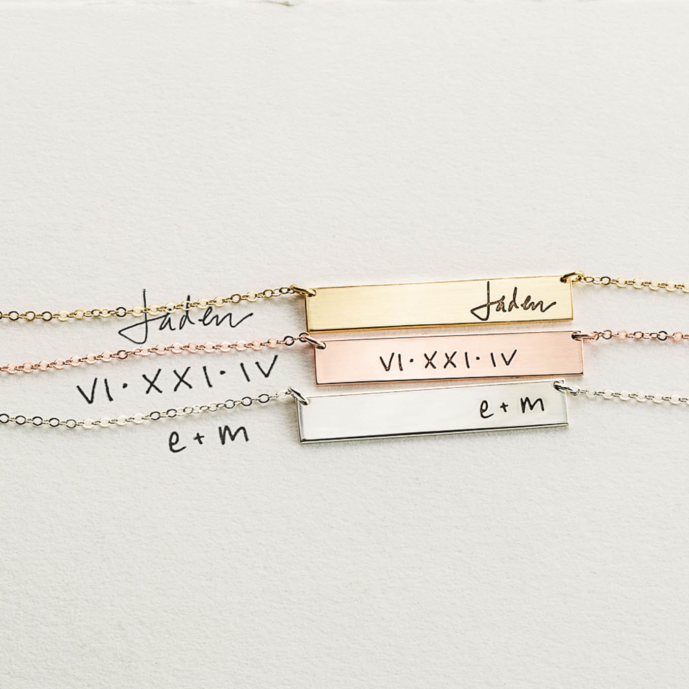 Personalized Handwriting Pendant Necklace