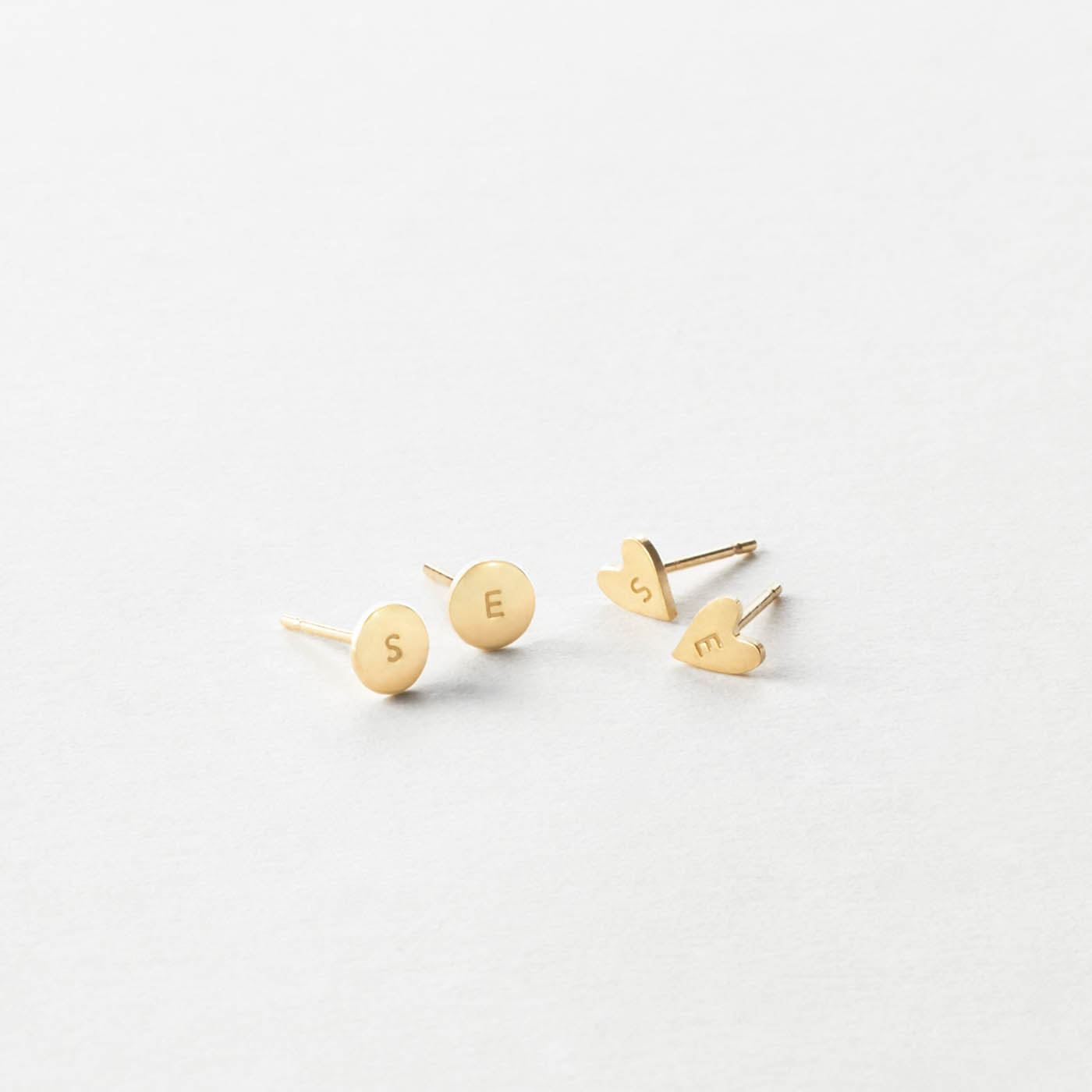 Stylish Initial Stud Earrings for Everyday Wear