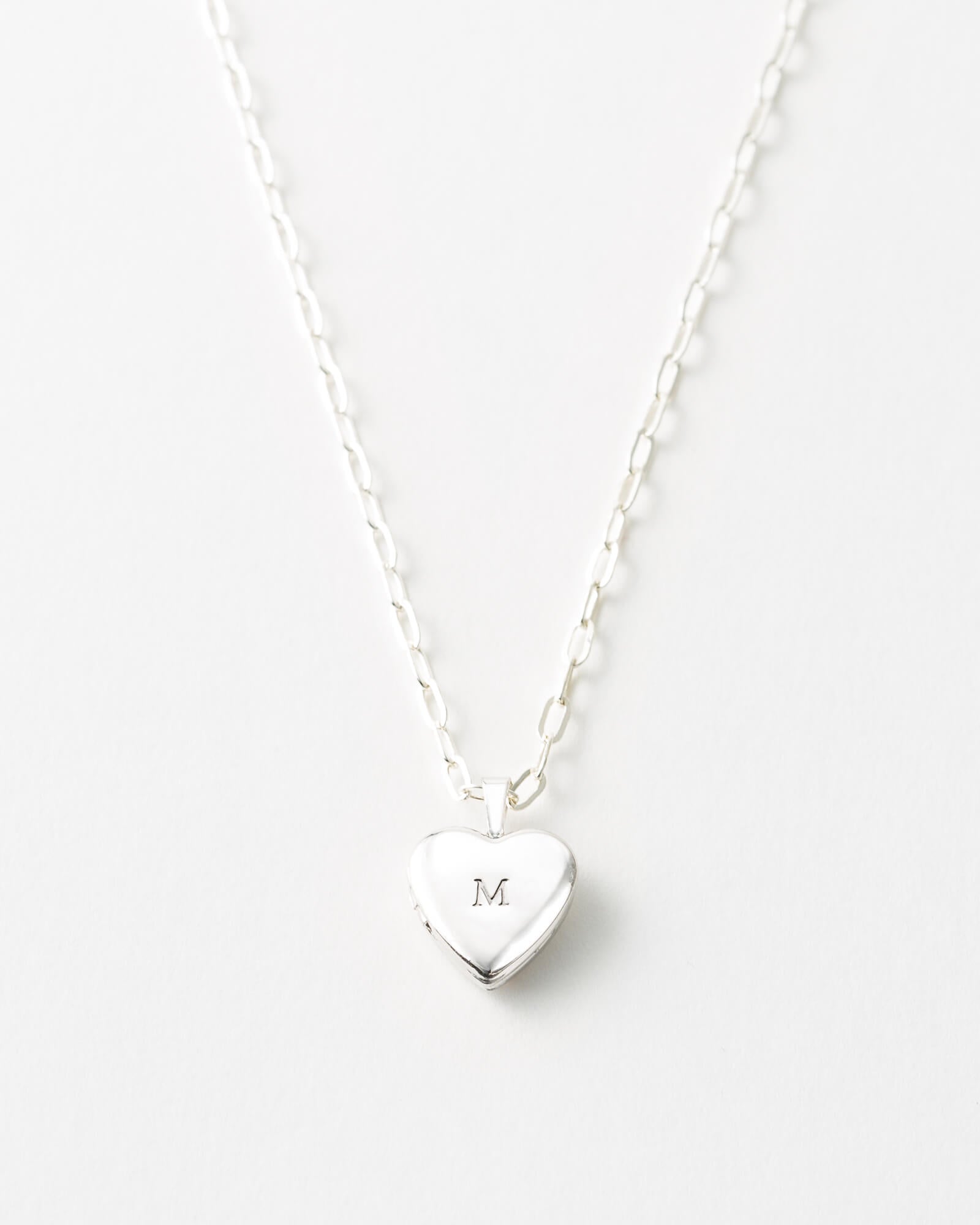 Tiny Heart Locket Necklace for Women