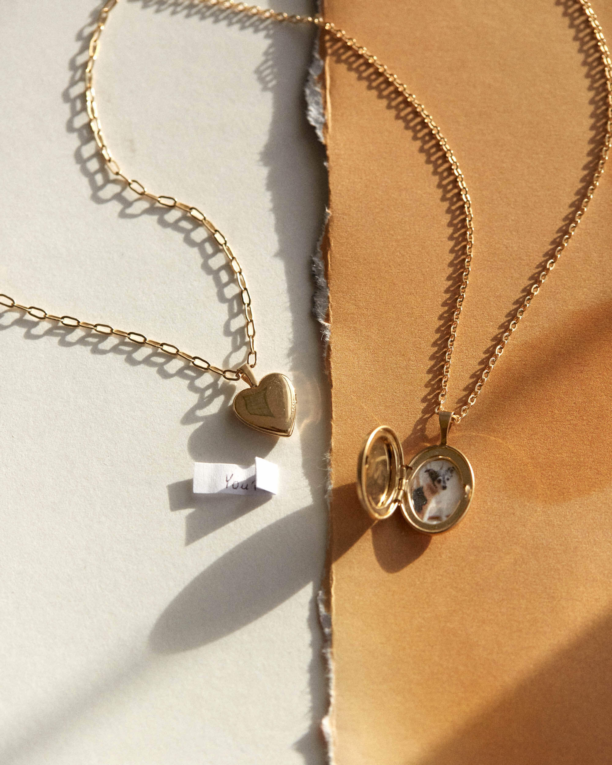 Tiny Heart Locket Necklace for Women
