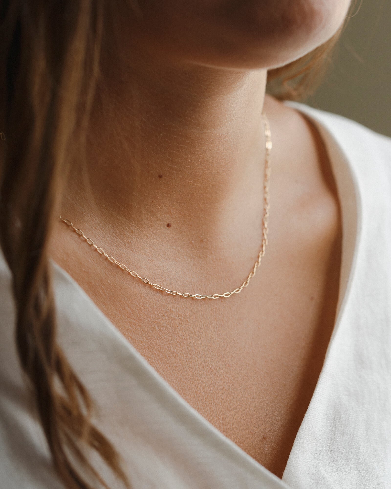 Stylish Mini Paperclip Chain Necklace