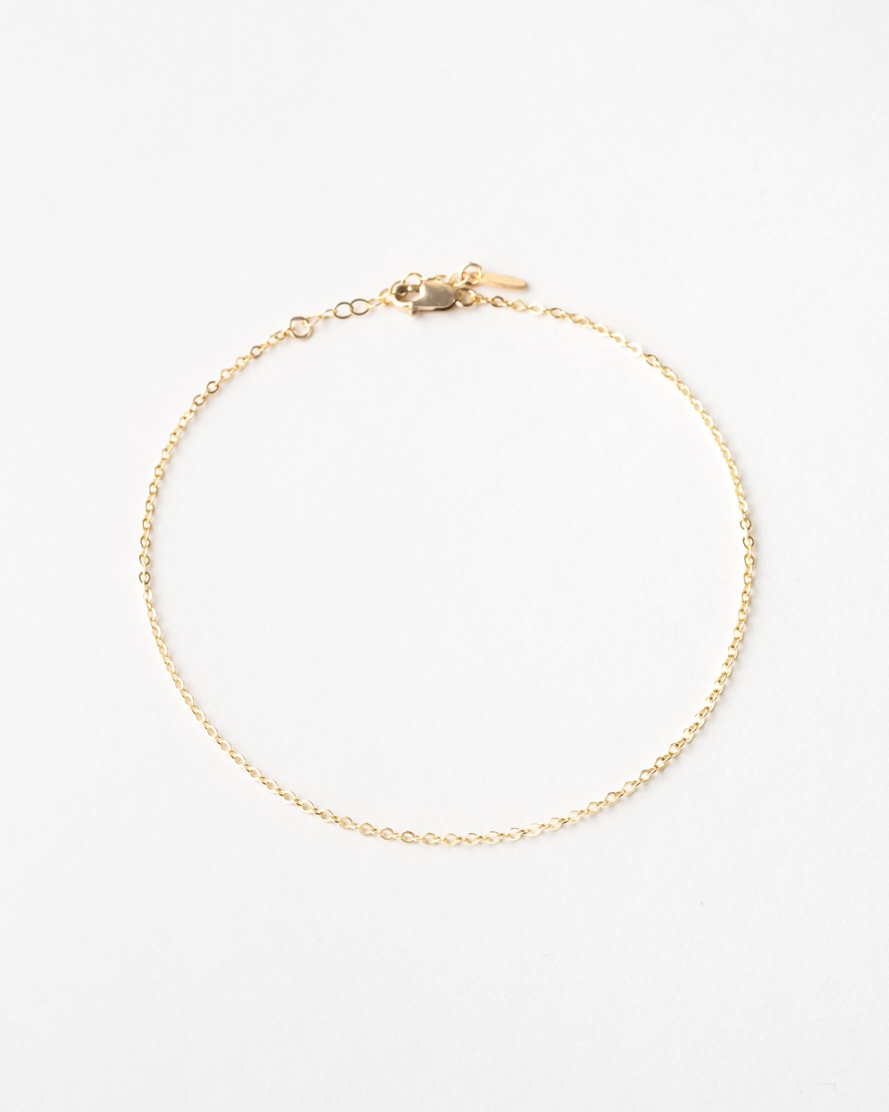 Delicate Cable Chain Anklet for Everyday Wear