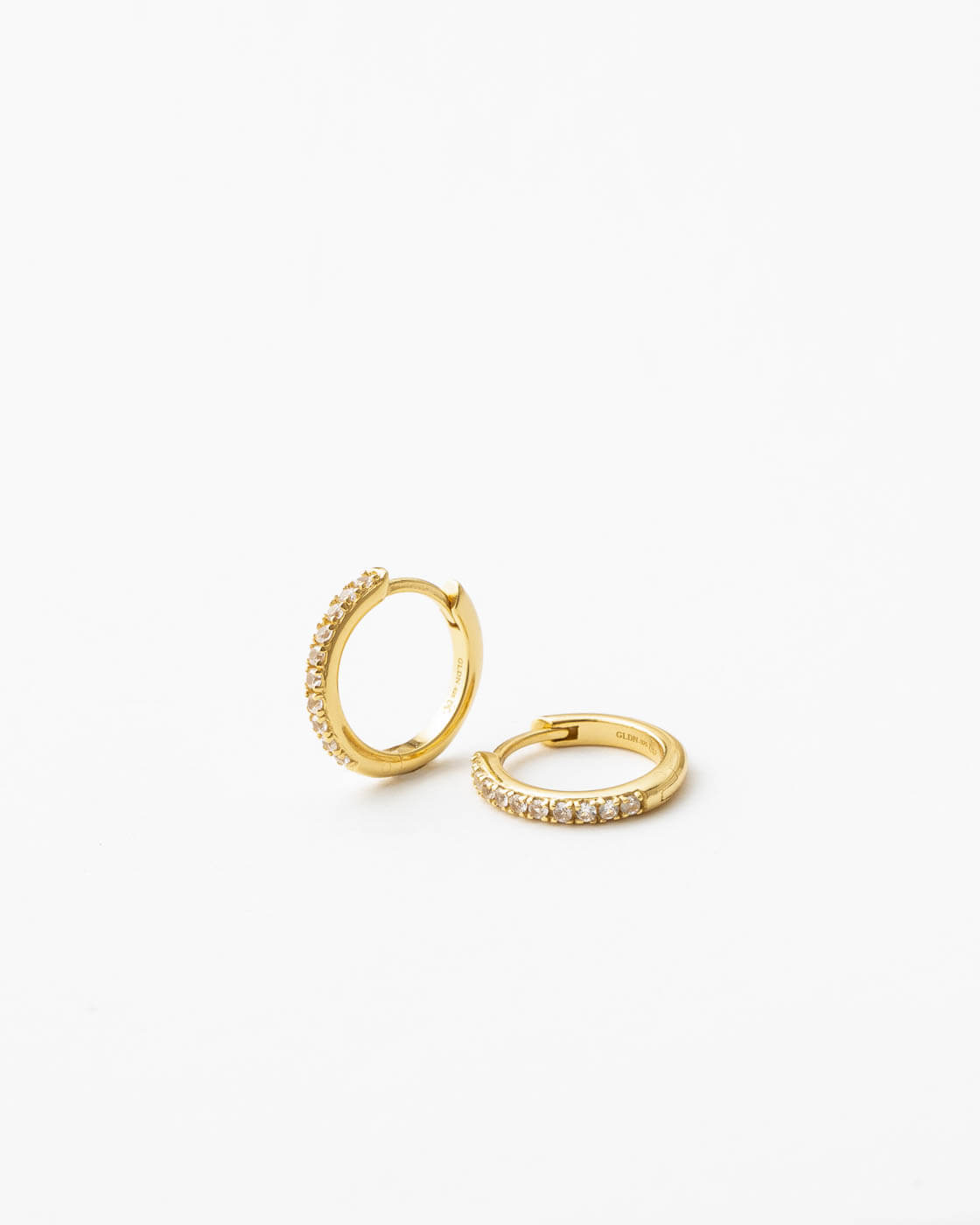 White Sapphire Hoop Earrings by Ophelia