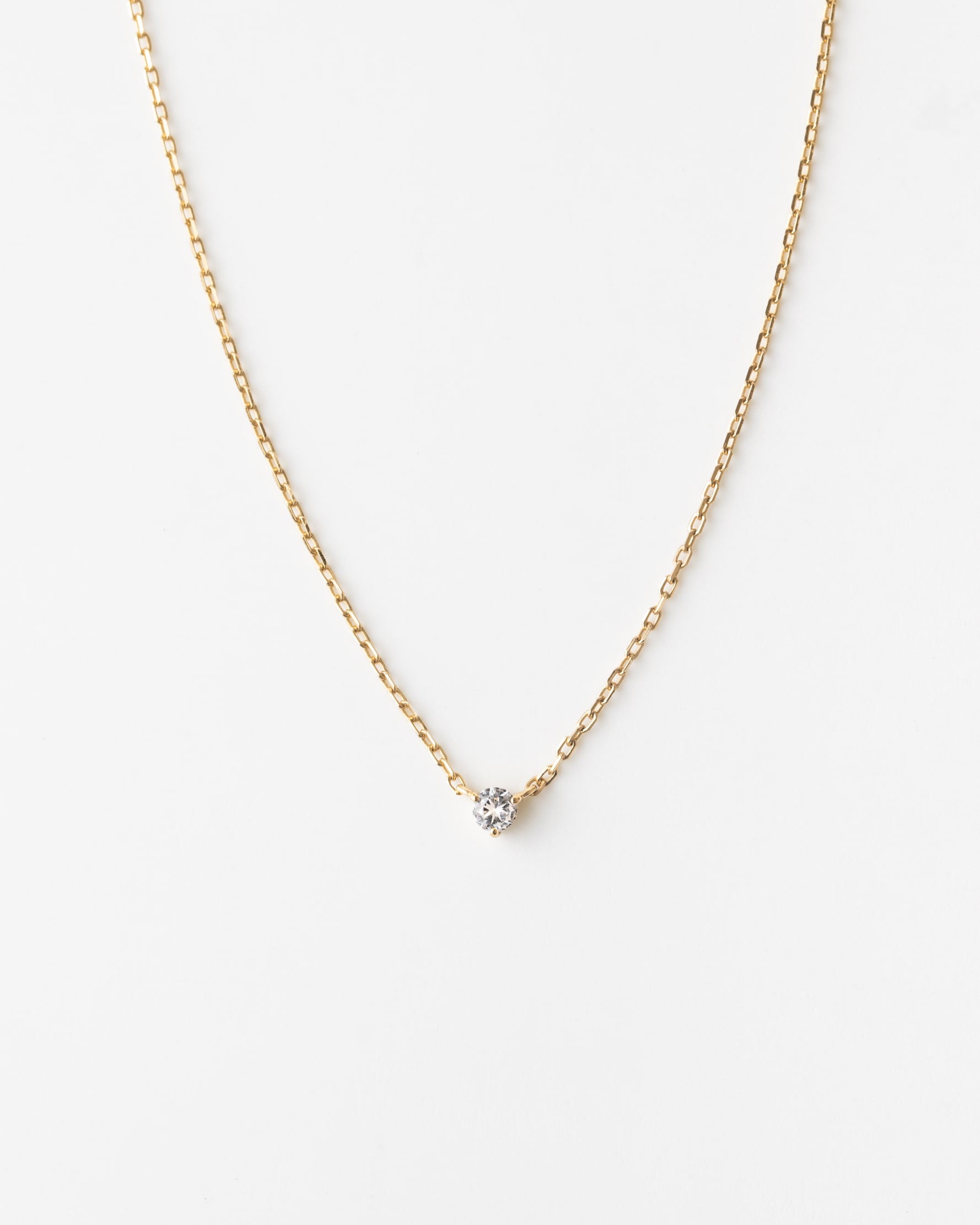 White Sapphire Pendant Necklace by Polaris
