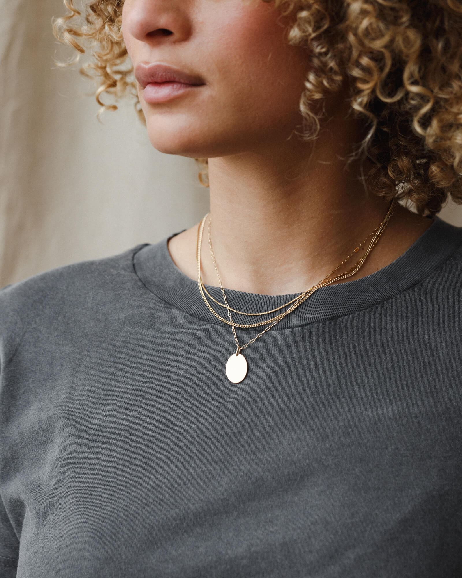 Stylish Round Box Chain Necklace