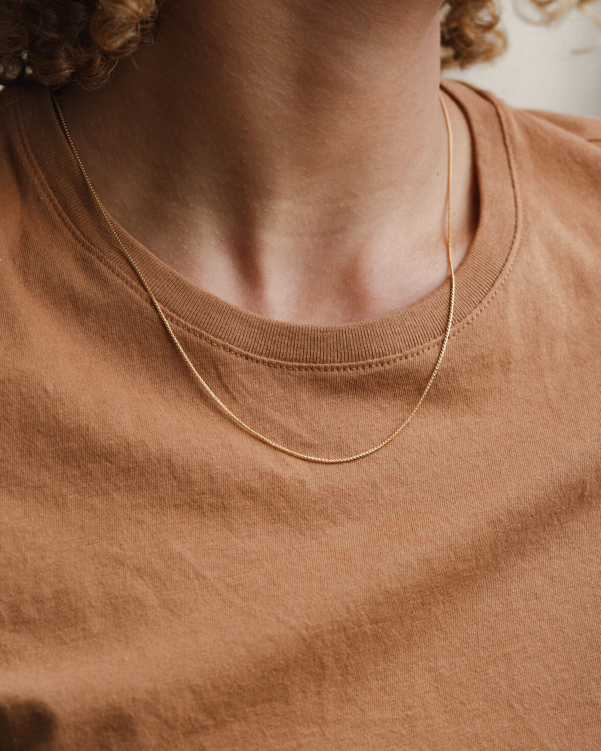 Stylish Round Box Chain Necklace