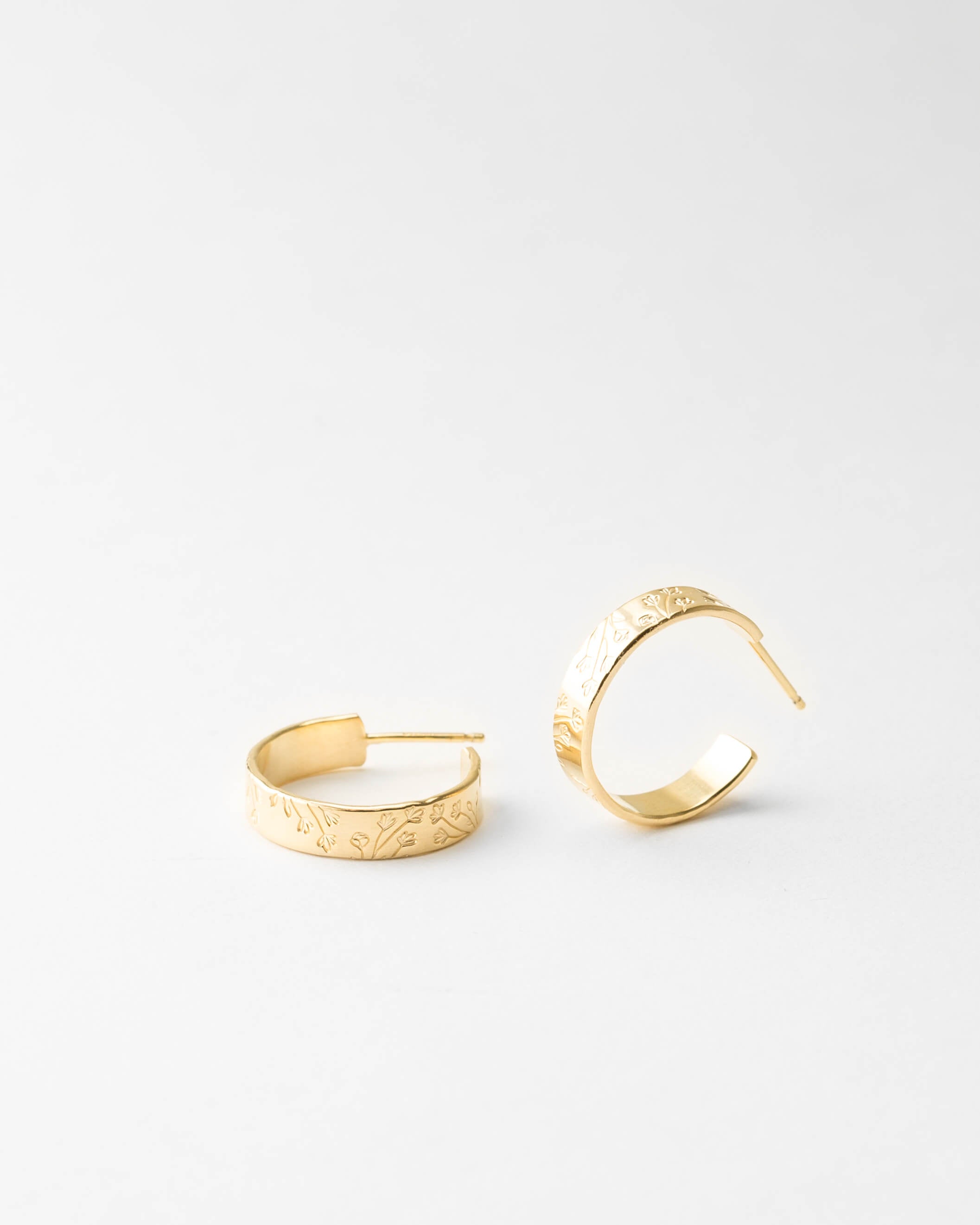 Wildflower Hoops – Stylish Floral Earrings