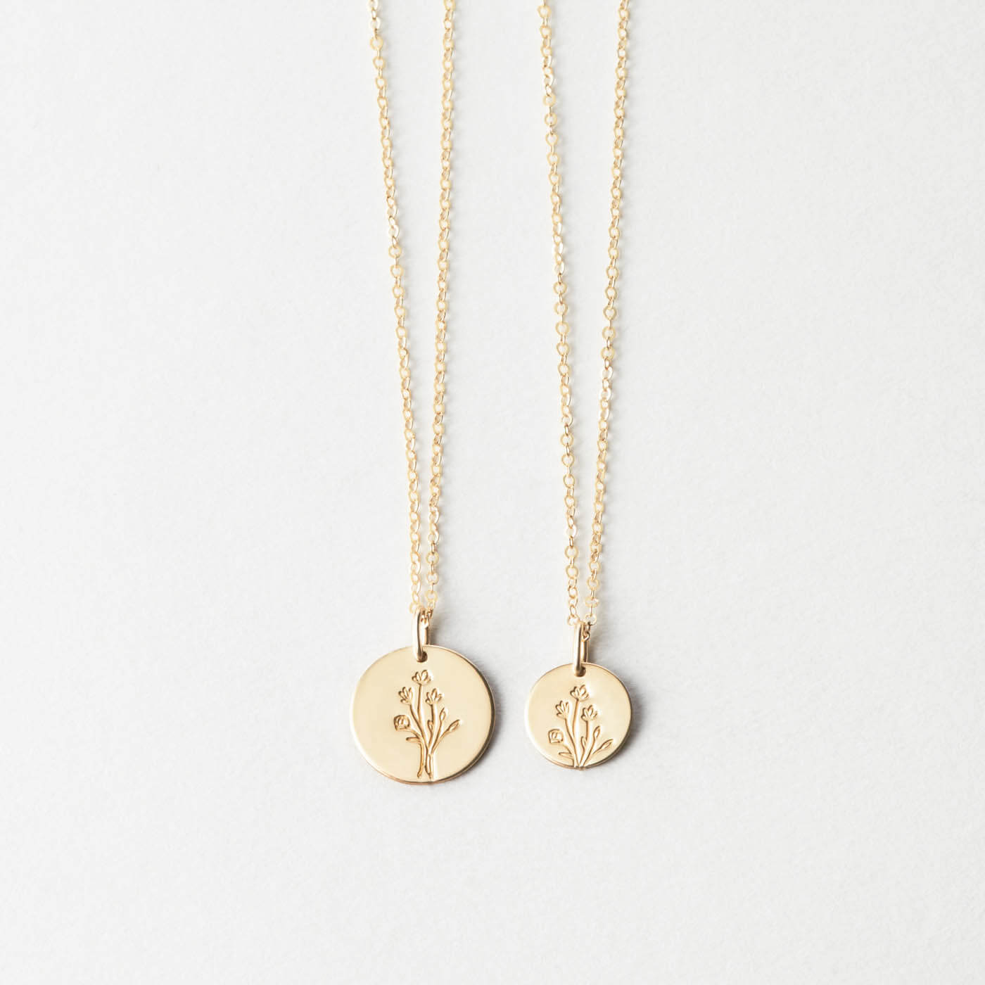 Delicate Wildflower Pendant Necklace