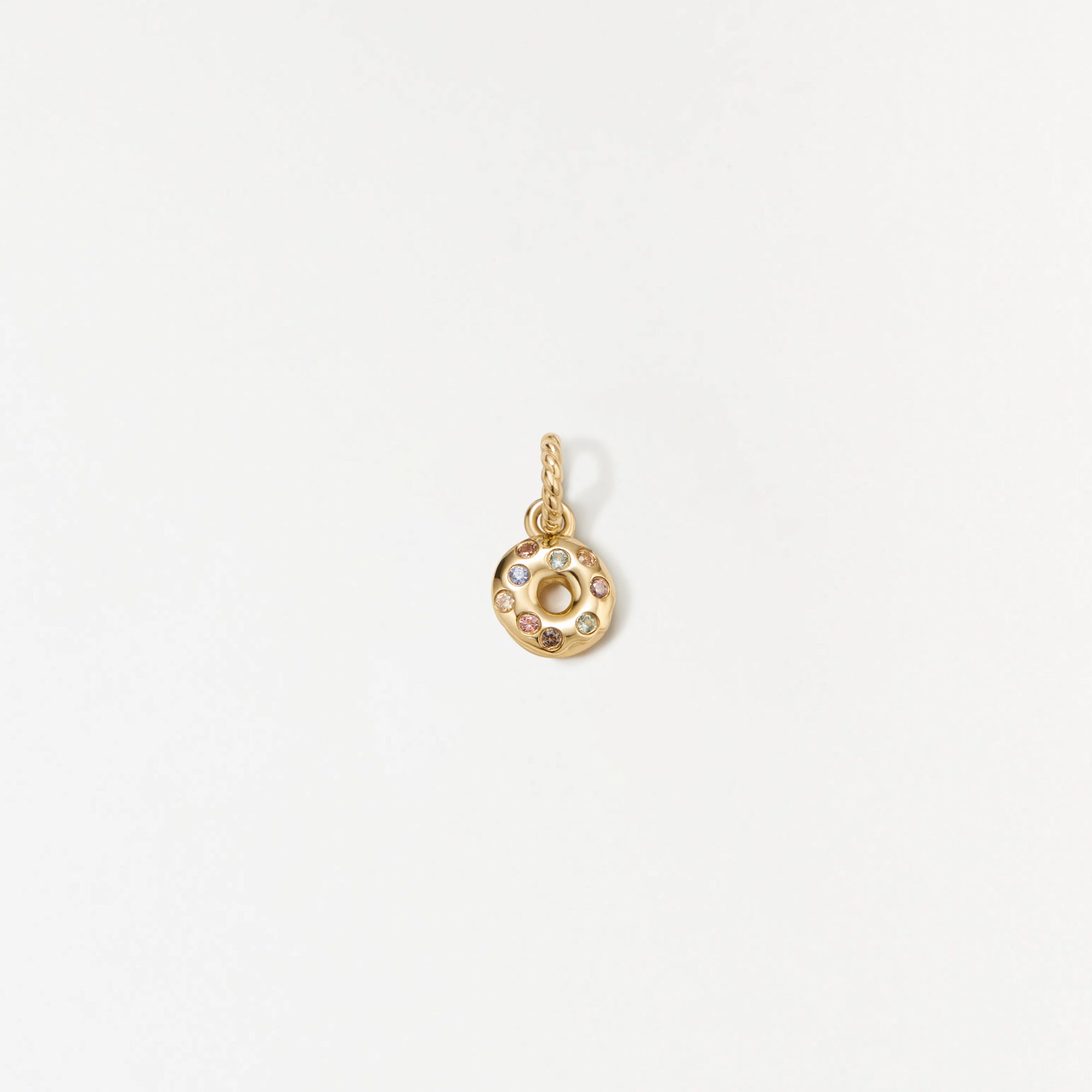 Charming Sprinkled Donut Pendant